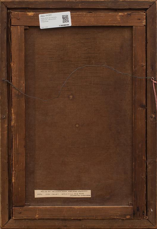 ADELAIDE LEUHUSEN, tillskriven, olja på duk. Osignerad.