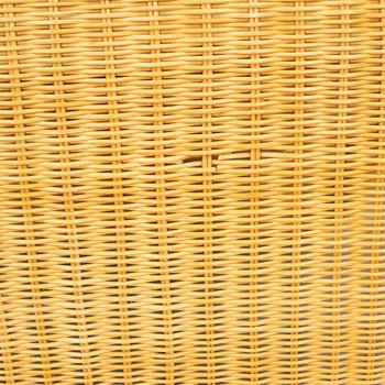 P3 Rattan Lounge Chair by Tito Agnoli for Pierantonio Bonacina, 1960s.