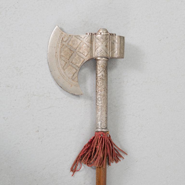 A decorative axe, early 20th century.