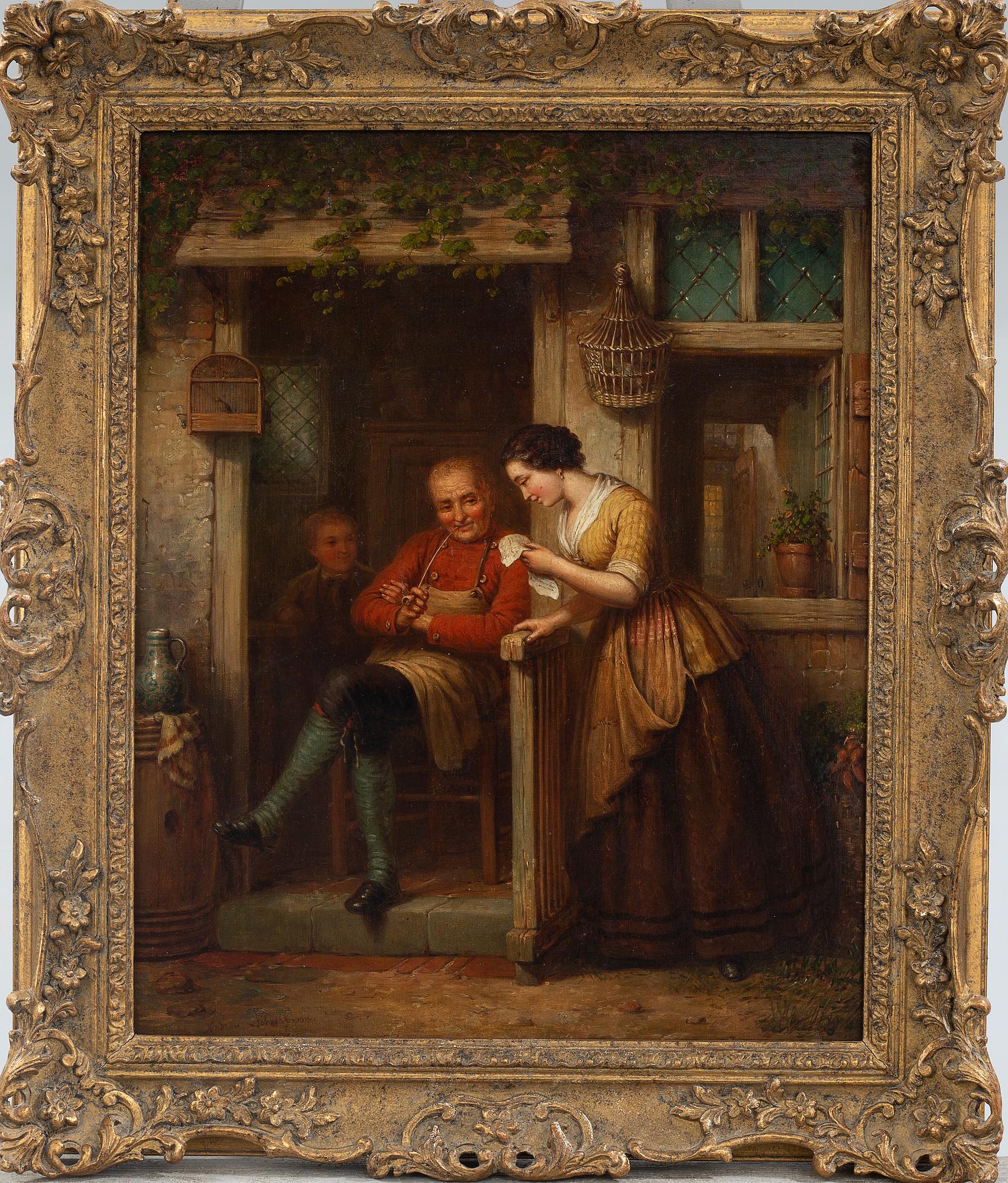 oil on canvas, signed and dated 1866.