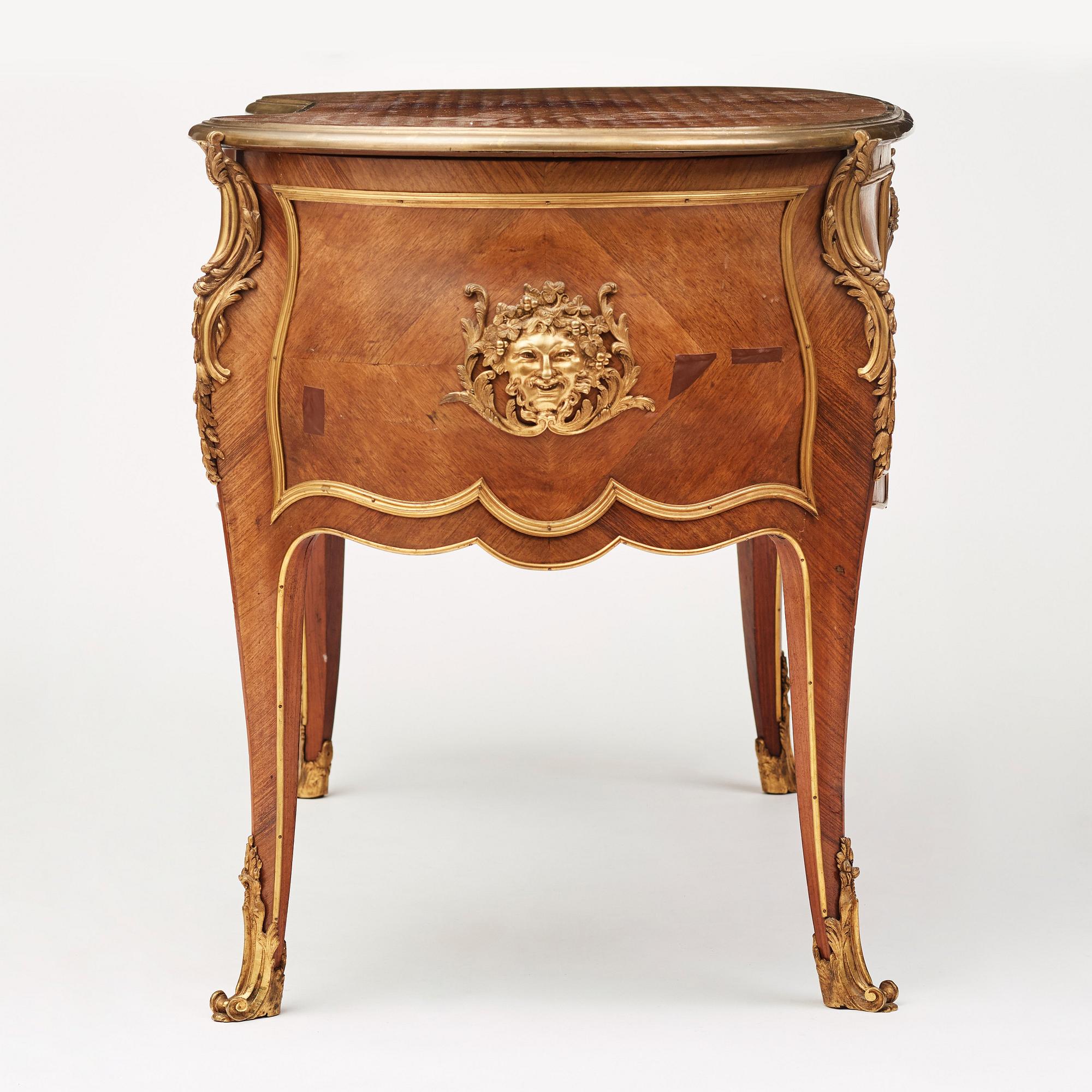 A Napoleon III writing desk, late 19th century.