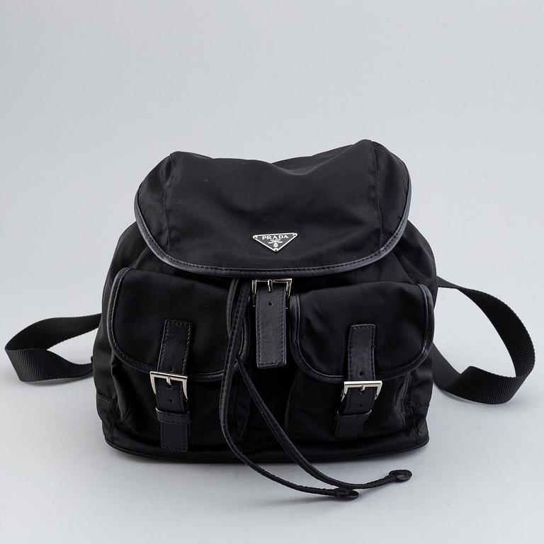 Prada, backpack.