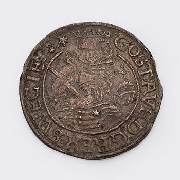 Coin, 1/2 mark, king Gustav Vasa, silver 1536-1560.