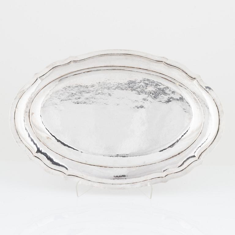 A Silver Tray, Swedish import mark.