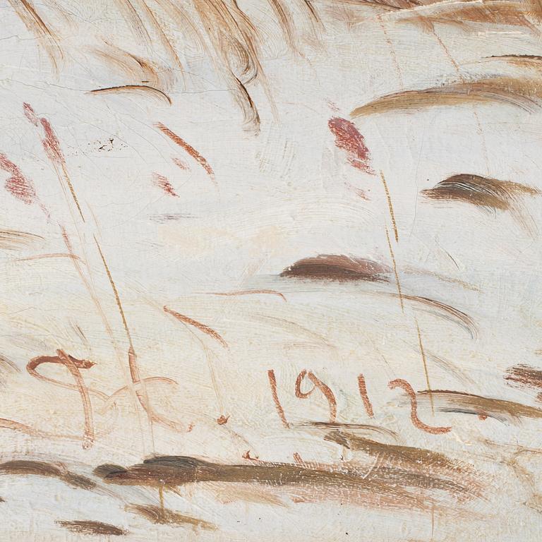 SIGVARD HANSEN, olja på duk. Monogramsignerad och daterad 1912.