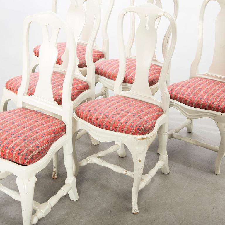 A SET OF 4+2 ROCOCO/ROCOCO STYLE CHAIRS 18TH CENTURY AND LATER.