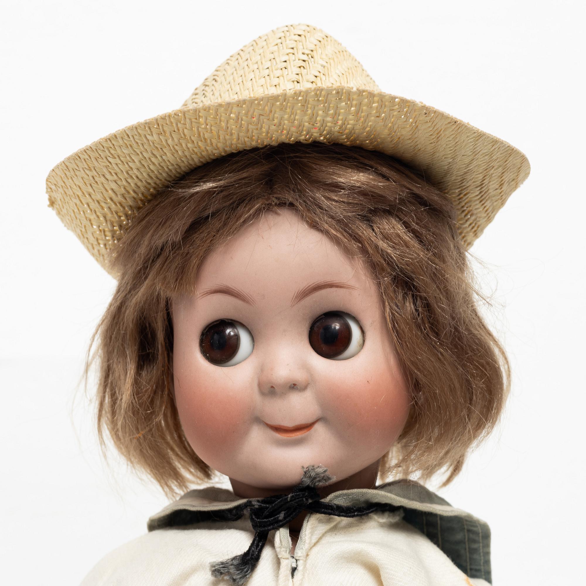 Docka, S k "Googly eyes" Kämmer & Reinhardt, Simon & Halbig, Tyskland, 1910-tal.