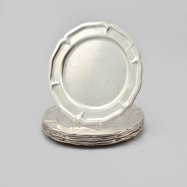 FAT, 8 st, silver, mestadels Mexico, 1900-tal, vikt 4110 gram.