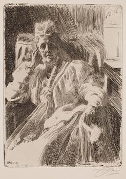 720. Anders Zorn, "Änkedrottning Sophia".