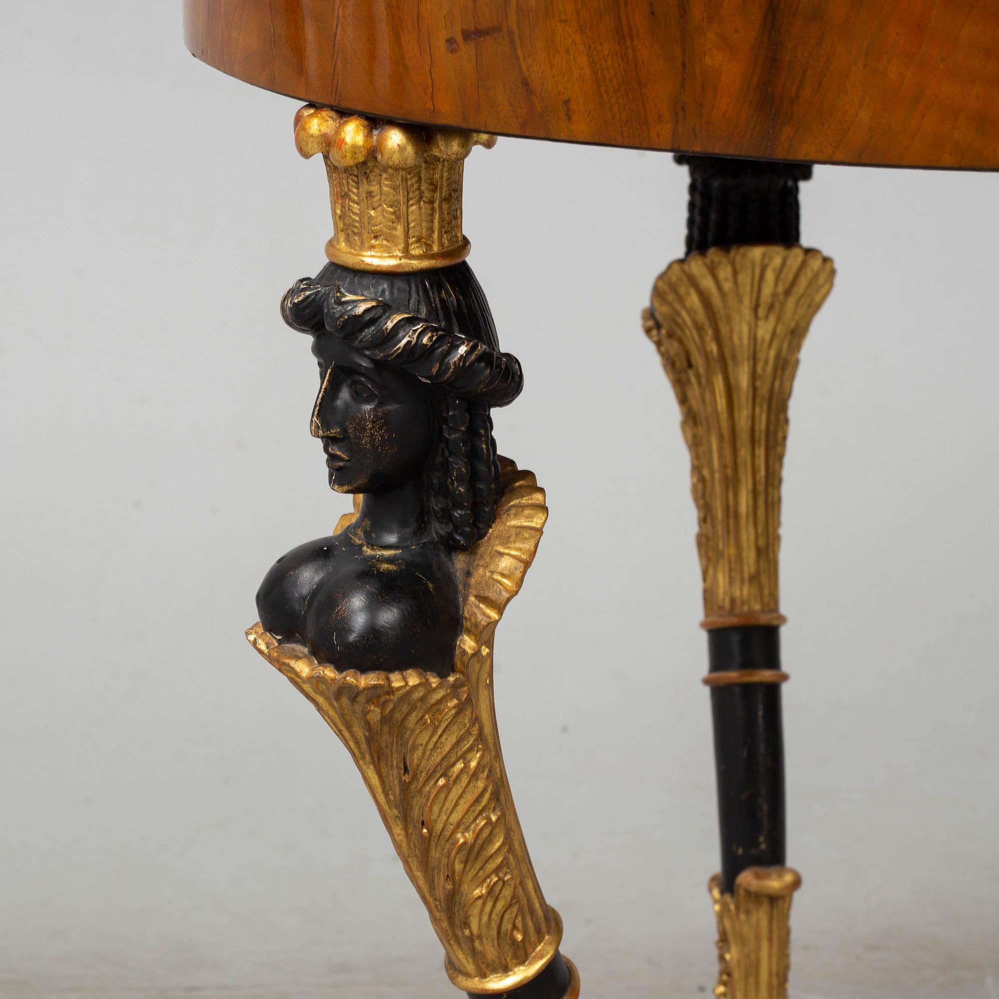 An Empire table, probably Austria. Early 19th century.