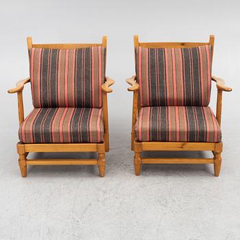 Gunnar Göpert, armchairs, a pair, sports cabin model, "Åre", 1940s/50s.