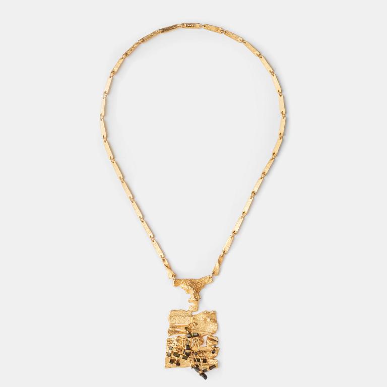 Björn Weckström, A Björn Weckström 18K gold necklace 'Flowering wall', Lapponia, Finland 1976.