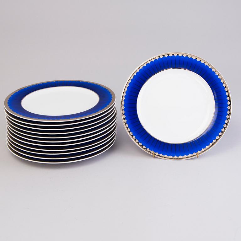 SIGVARD BERNADOTTE, A 58-piece porcelain dinner set, "Christineholm".