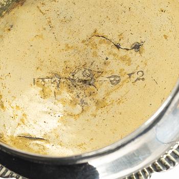 Kyrkdosor, tre stycken, silver, 17-1800-tal.