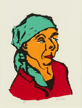 Inge Schiöler, Translation: "Woman in a shawl".
