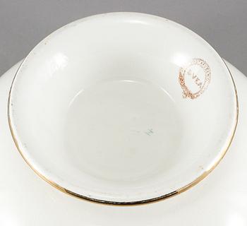 BÅLSKÅL, flintgods, "Svea", Gustavsberg, 1860-1913.