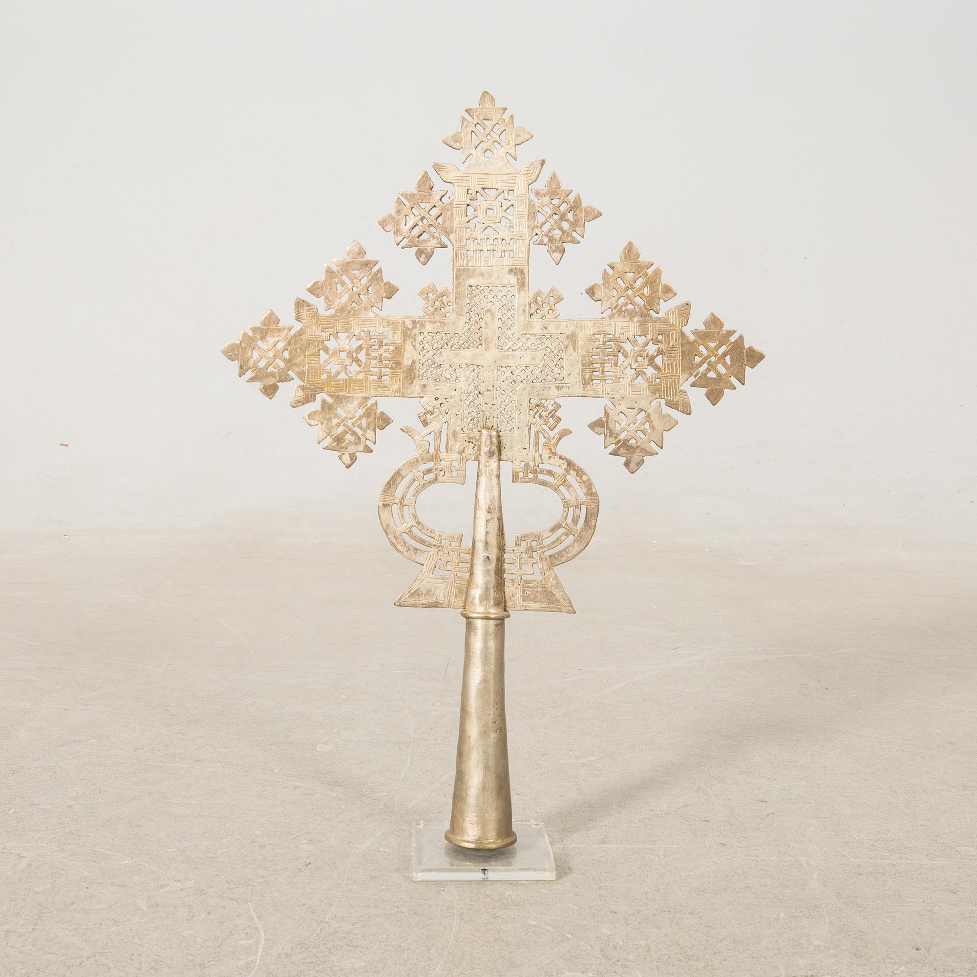 Processional cross, Coptic, Ethiopia, first half of the 20th century.