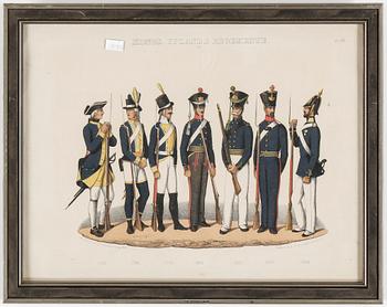 LITOGRAFIER, 5 stycken, 1800-talets andra hälft.