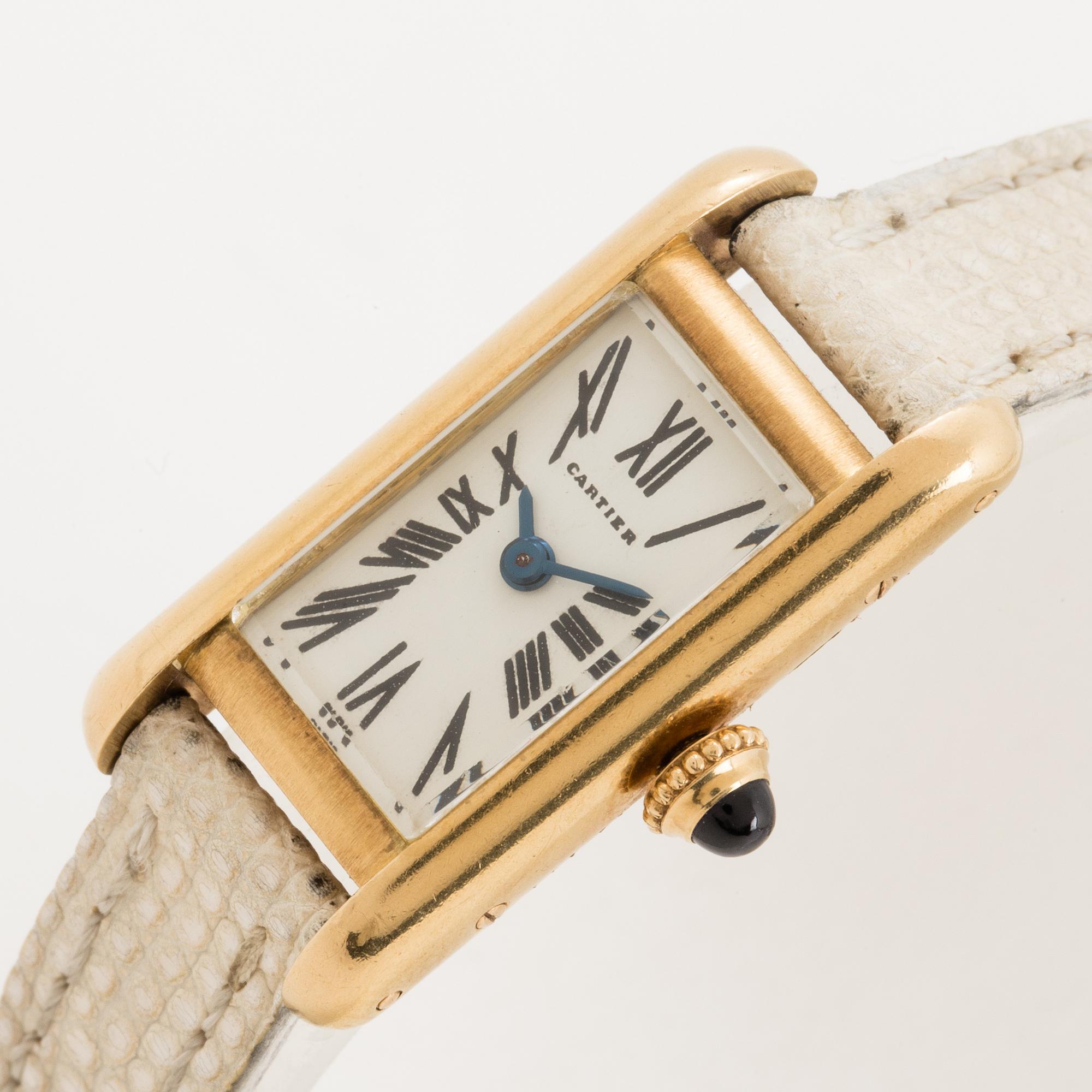 Cartier, Paris, armbandsur, 14 x 28 mm.