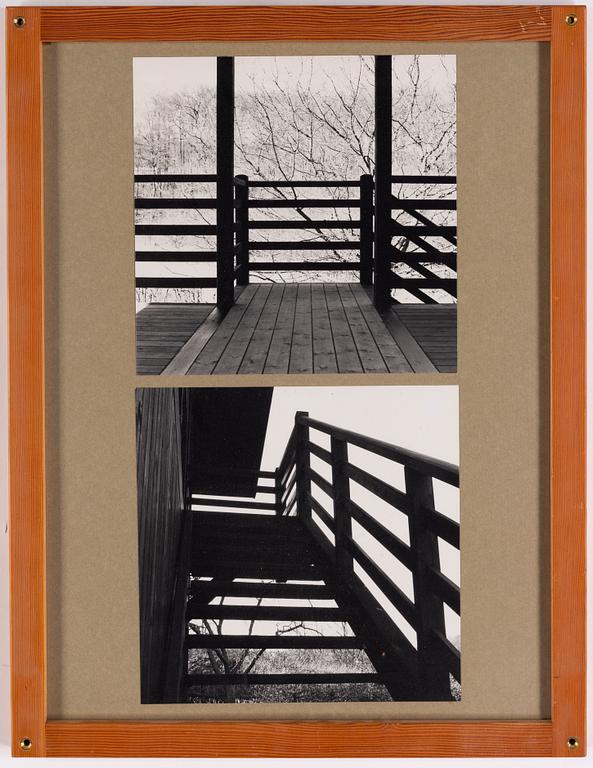 Børge Mogensen, 9 framed photographs depicting Mogensen's house at Soløsevej in Gentofte, Denmark.