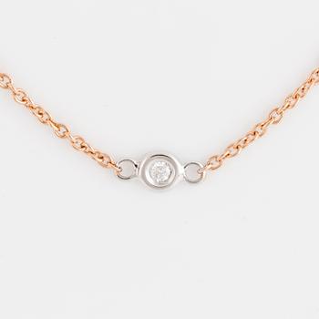 COLLIER, med briljantslipade diamanter totalt 0.36 ct.