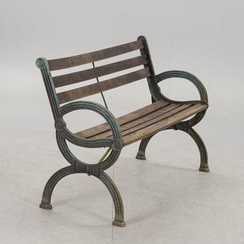 TRÄGÅRDSSOFFA, gjutjärn, 1900-tal.