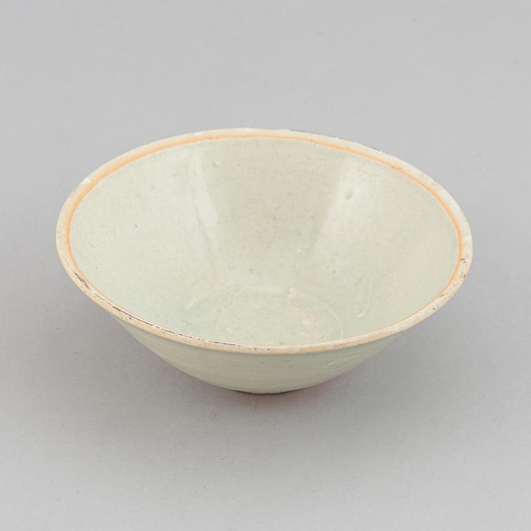 A ceramic bowl, presumably Song dynasty (960-1279).