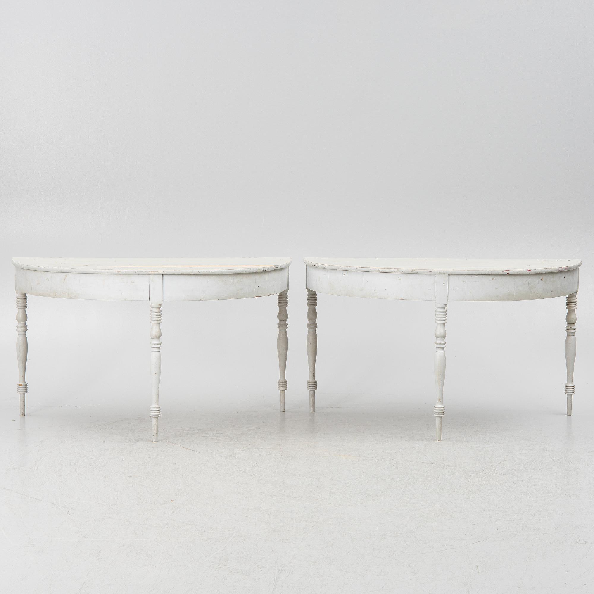 Matbord, 2 delar, 1800-tal.