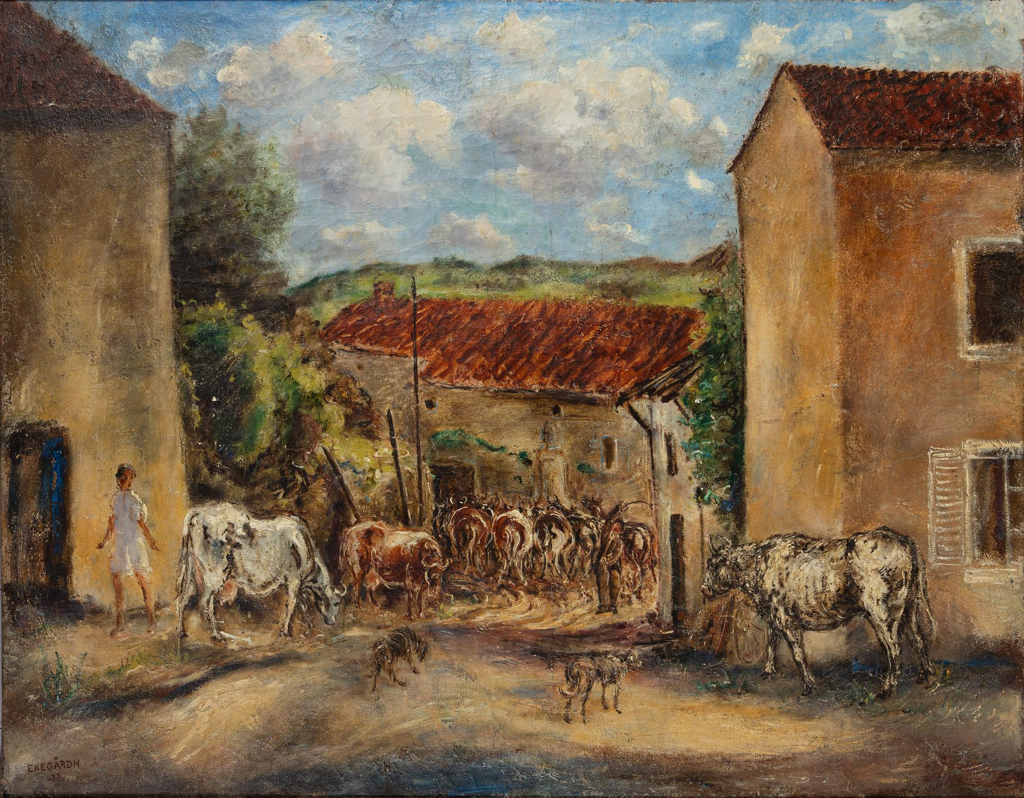 Hans Ekegårdh, oil on canvas, signed.