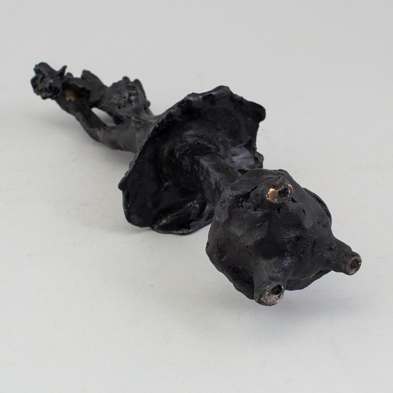 A bronze sculpture by Karin Lind, not signed.