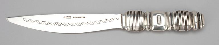 BREVKNIV, silver, Holger Lindström, Kalevala Koru, Helsingfors 1955. Vikt 54 g.