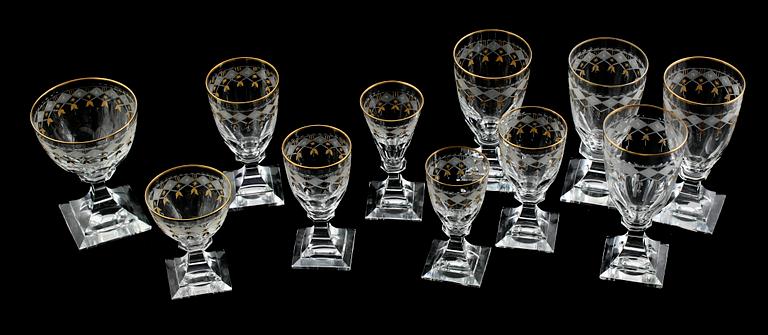 SERVISGLAS, 11 st, glas, Odelberg Junior, Kosta.