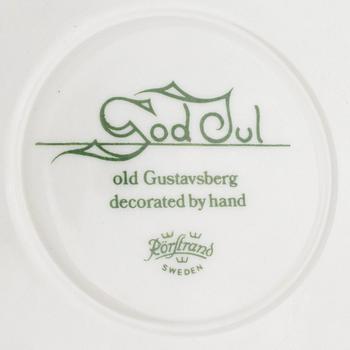 Julservis, 18 delar, porslin, "God Jul", Gustavsberg.