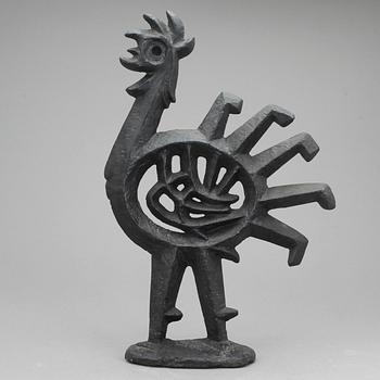 SKULPTUR/ELDHUND, gjutjärn, Olle Hermansson, Husqvarna, 1900-talets andra hälft.