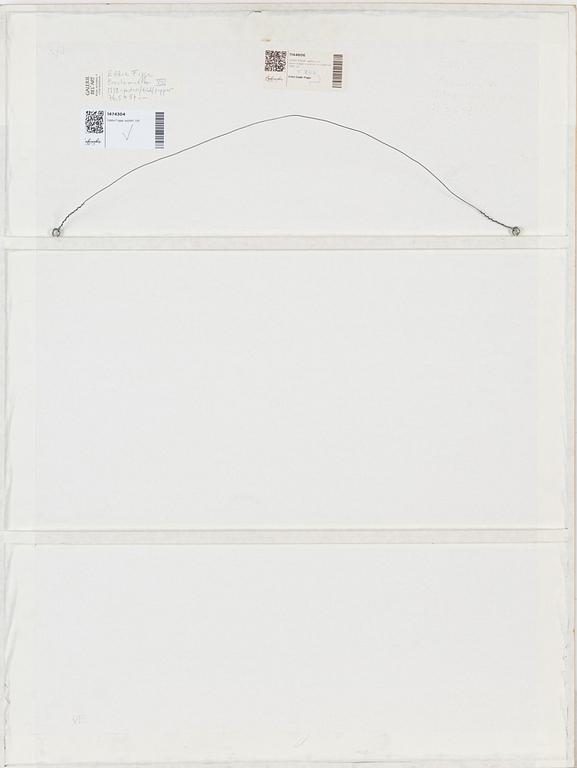 Eddie Figge, pastel and assemblage, signed and dated 1998.