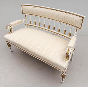 SOFFA, gustaviansk stil, 1800-/1900-tal.