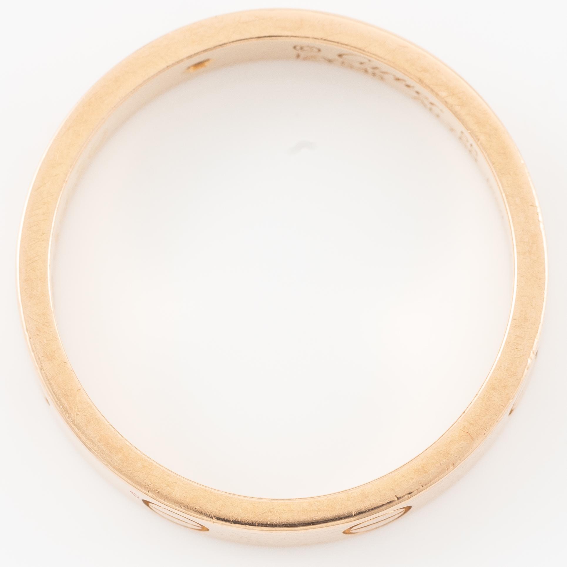 Ring, Cartier, 18K guld med briljantslipad diamant.