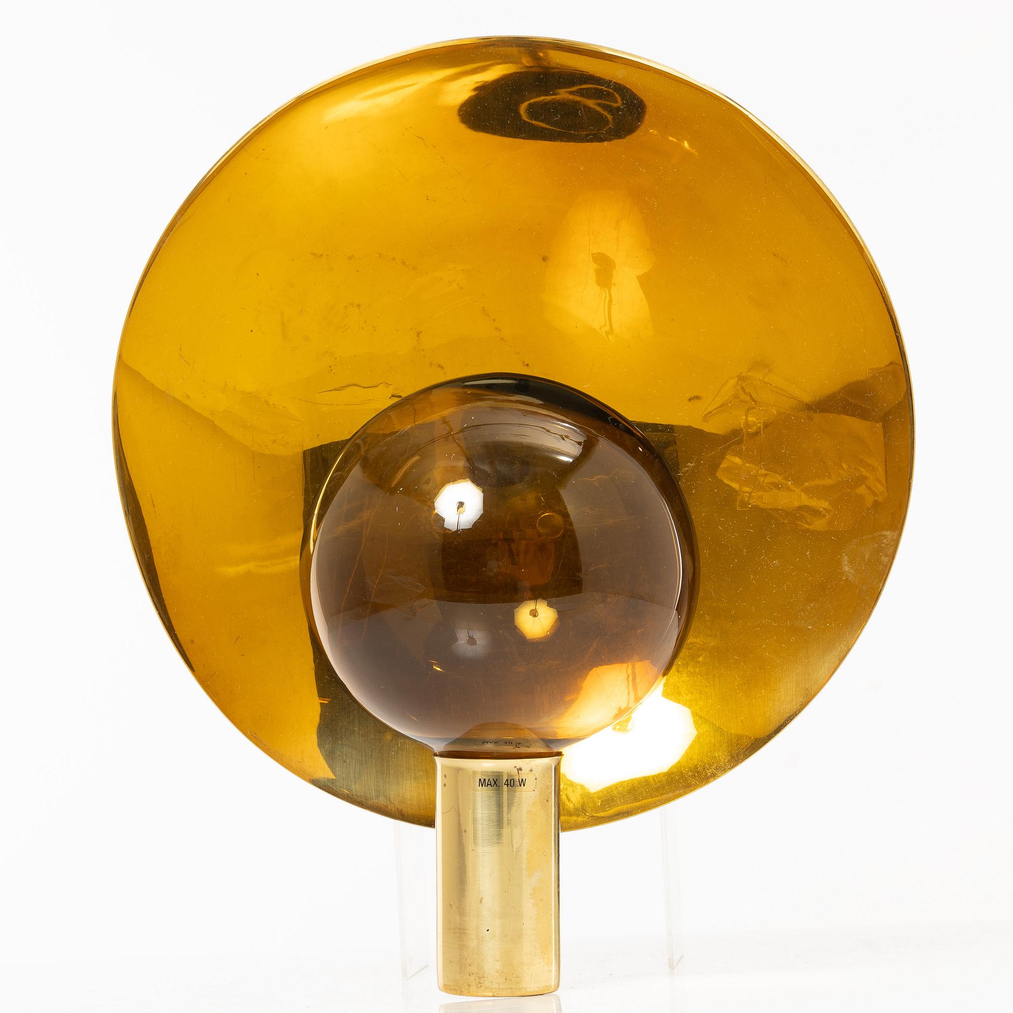 Hans-Agne Jakobsson, vägglampa, modell "V-180", Markaryd.