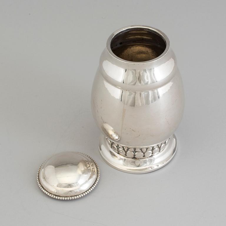 DANSK FORMGIVARE, TEBURK, silver, jugend, Köpenhamn, 1919.