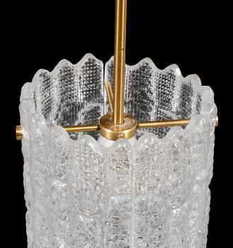 TAKLAMPA samt LAMPETTER, Carl Fagerlund, Orrefors, 1900-talets andra hälft.