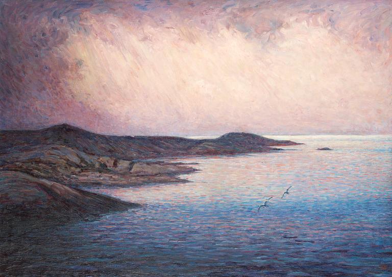 Karl Nordström, Twilight over the sea.
