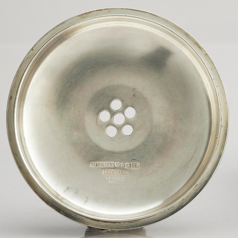 Atelier Borgila, a sterling silver coctailshaker, design Erik Fleming, Stockholm, Sweden 1949.