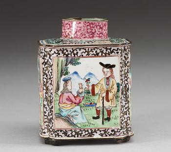 TEDOSA, emalj på koppar. Qing dynastin, 1700-tal.