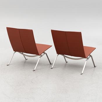 Poul Kjaerholm,  a pair of PK 22 lounge chairs for Fritz Hansen.
