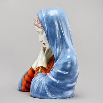 FIGURIN, flintgods, Goldscheider, Österrike, 1900-tal.