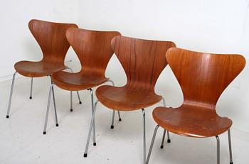 STOLAR, 4 st, "Sjuan", Arne Jacobsen, Fritz Hansen.