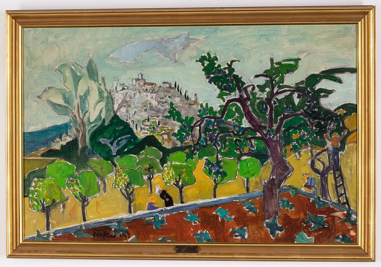 Erik Jerken, oil on canvas, signed. and dated 1947.