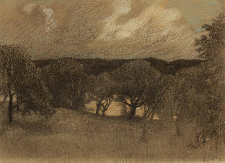 Gunnar Hallström, Twilight Landscape.