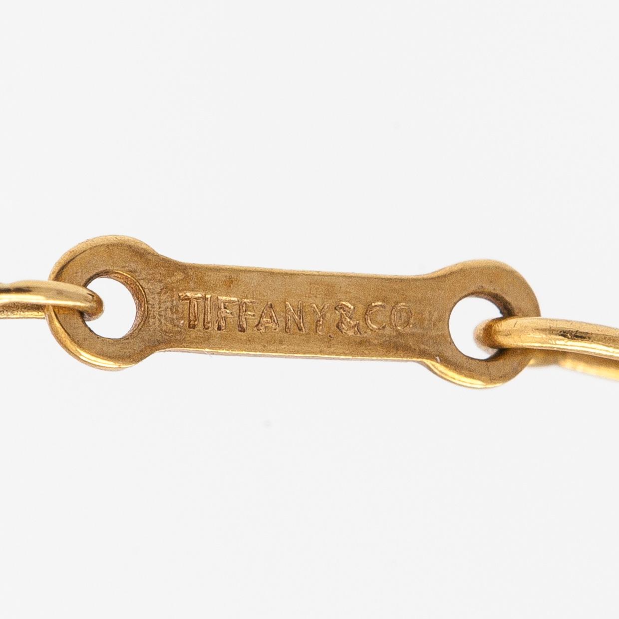 Tiffany & Co, Elsa Peretti, halsband, "Open Heart", 18K guld.