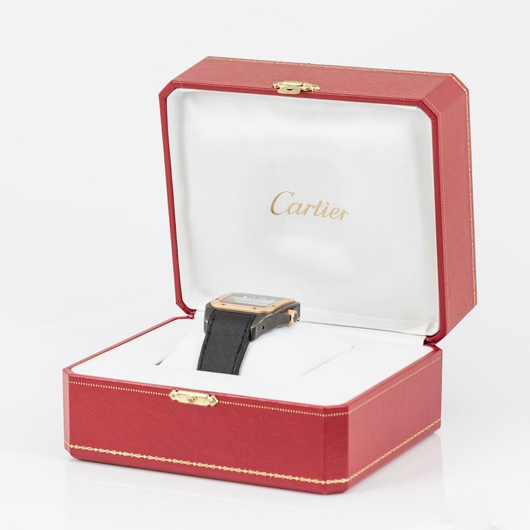 Cartier, Santos, 100, wristwatch, 51,1 x 42,6 mm.
